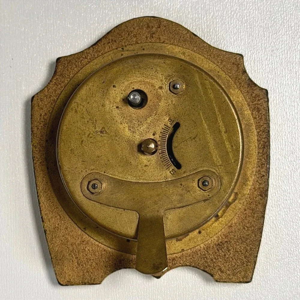 Vintage Aristocrat Small‎ Desk Mantel Clock Brass Farmhouse Cottagecore USA Made